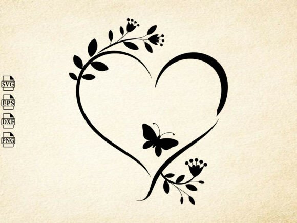 Family Floral Heart Svg,Floral Heart Svg