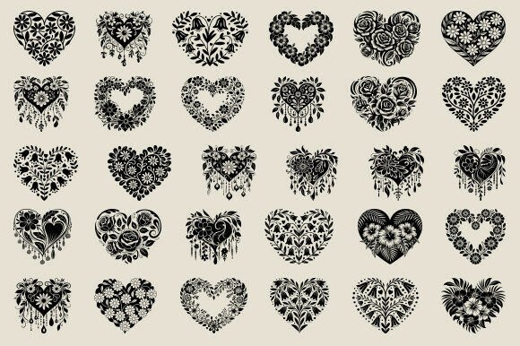 Floral Heart SVG Bundle Review