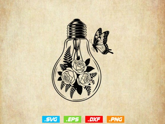 Floral Light Bulb SVG Review