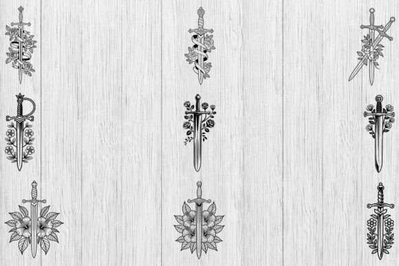 Floral Sword SVG Bundle Review