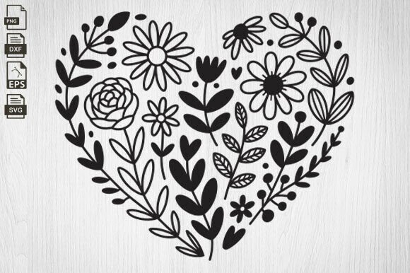 Flower Heart SVG Review