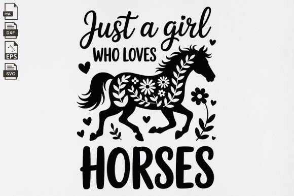 Horse Lover SVG, Floral Horse, Animal