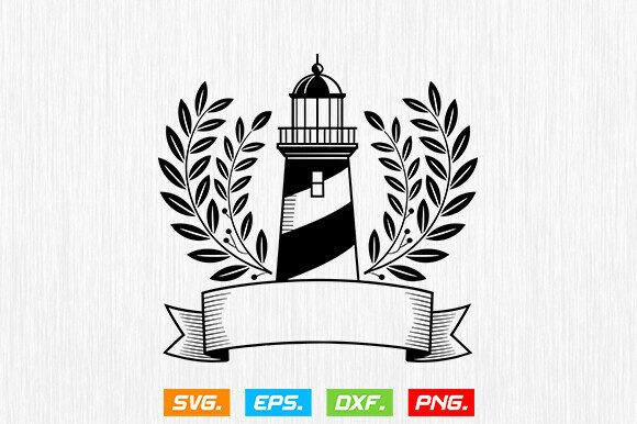 Lighthouse Svg, Floral Lighthouse Svg