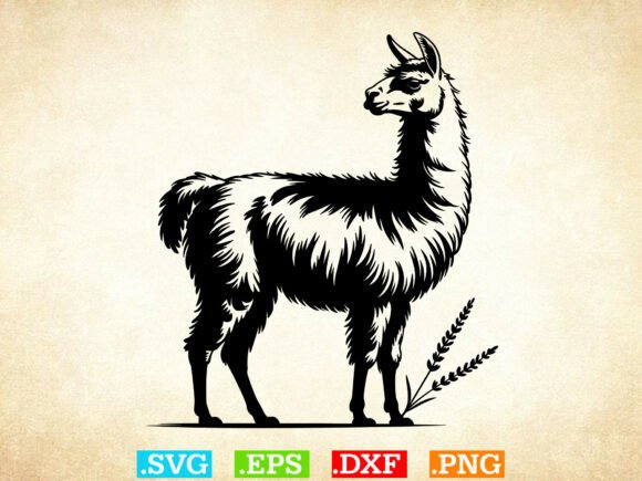 Llama Svg, Floral Animal Svg