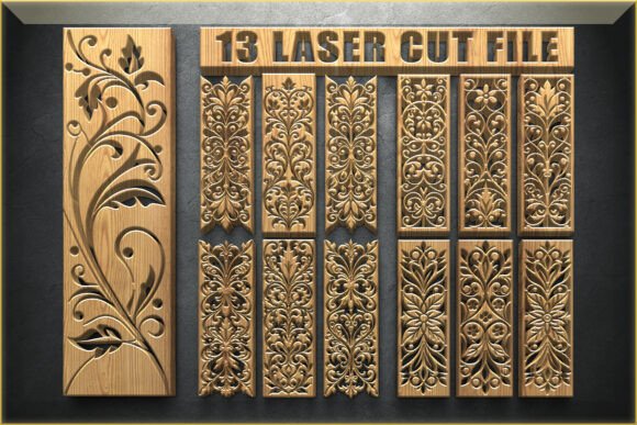 Ornamental Floral Panel SVG