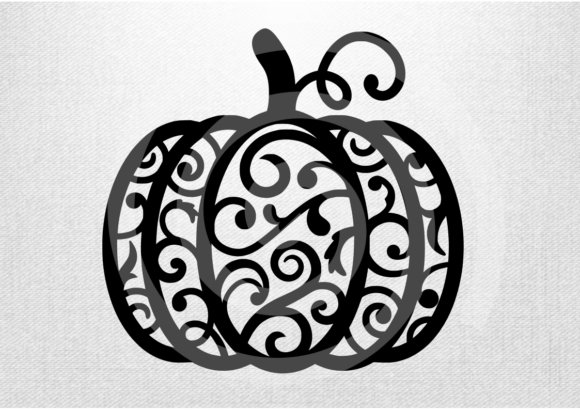 Pumpkin SVG, Floral Pumpkin Svg, Floral