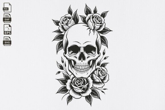 Skull and Flowers SVG Review