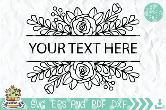 Splendid Floral Frame for Wedding Projects